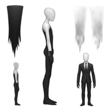 slender man kawaï sticker