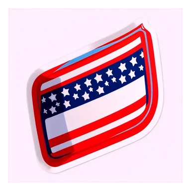 American flag sticker