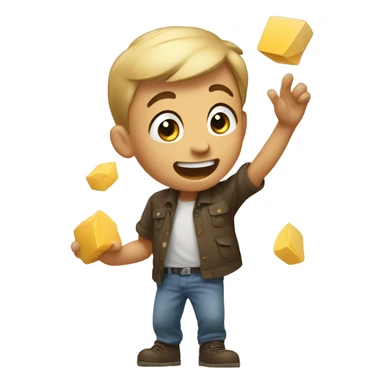 big boy throwing out sticker