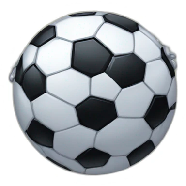 soccer ball emoji with shades on eyes and blingy chain around neck sticker