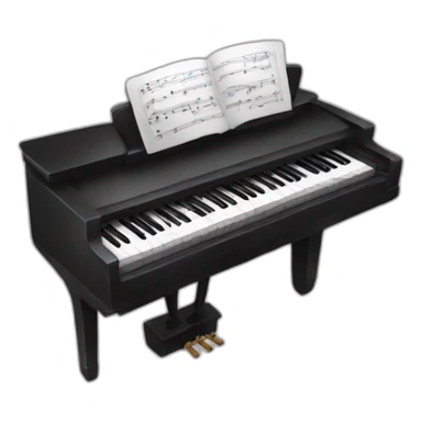 Chat joue du piano sticker