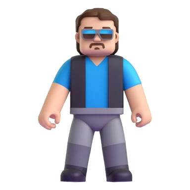 Jack Black as Steve from Minecraft movie sticker
