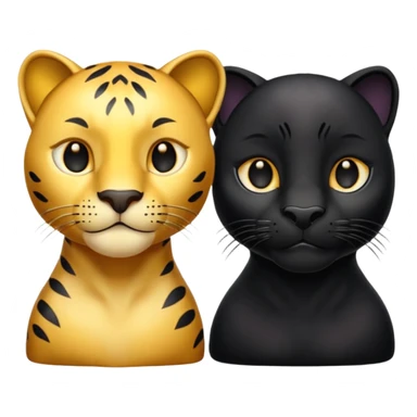 Quieronun emoji de una pantera color dorada y otra color negra, pueden ser separadas o juntas segun sea tu tecnologia para q salgan muy bonitas pero es para ponerlo en mi teclado y poder usarlo en escritura asi a debe ser en formato para escritura sticker