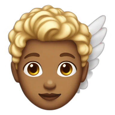 cupid light skin with wings sticker