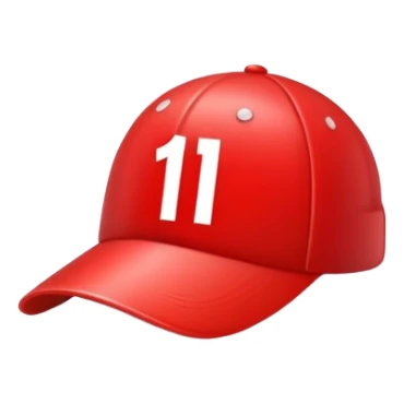 empty red cap with number “1” on it sticker
