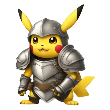 Pikachu in armor sticker