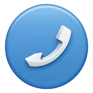 Blue circle with a white tick inside sticker