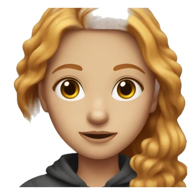 Pretty dark blonde/ginger girl with hazel eyes sticker