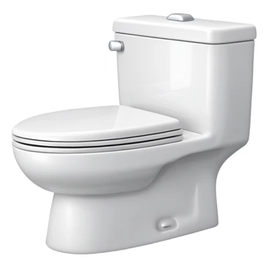 white porcelain toilet sticker