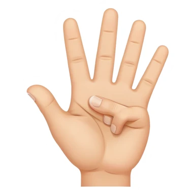 peace hand sign with the thumb down  sticker