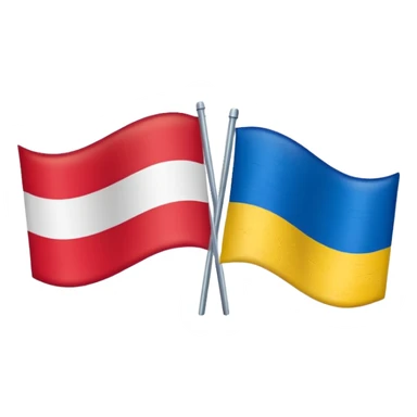 poland ukraine flag sticker