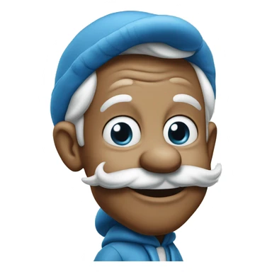 Papa smurf sticker