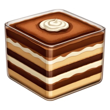 Square tiramisu sticker
