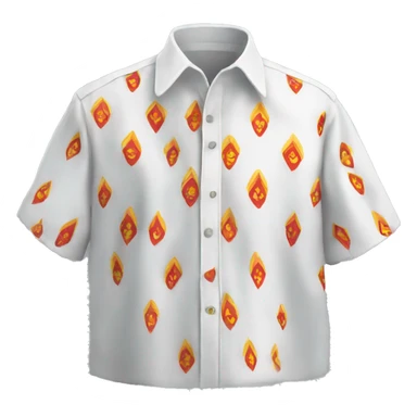 White vyshyvanka shirt sticker