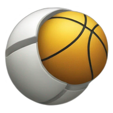 Location symbol and a ball inside of it sticker