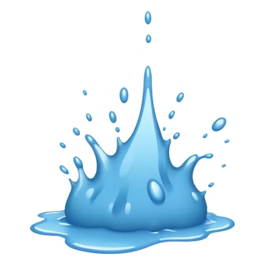 light blue paint splash sticker