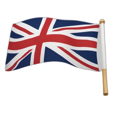 English language flag sticker