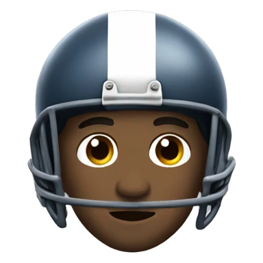 Man wearing a football helmet sticker