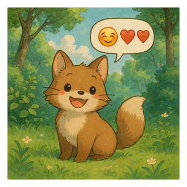 speech balloon with emojis sticker