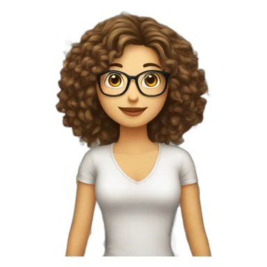 quiero una chica con lentes para leer sticker