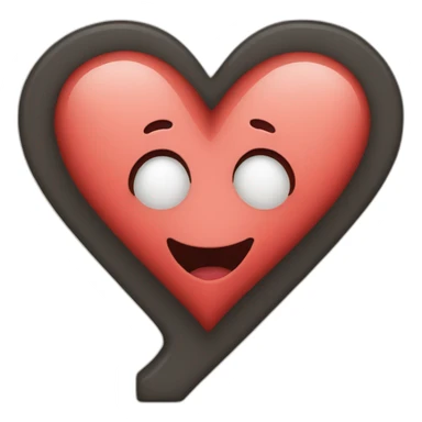 Heart with the letter i in it sticker