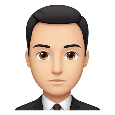 A man in a black suit with PrimeCopy written on it sticker