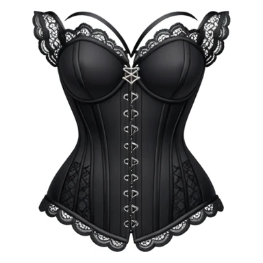 gothic lace corset black sticker