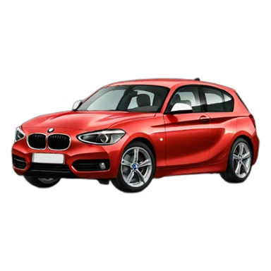 bmw 1 series red sticker