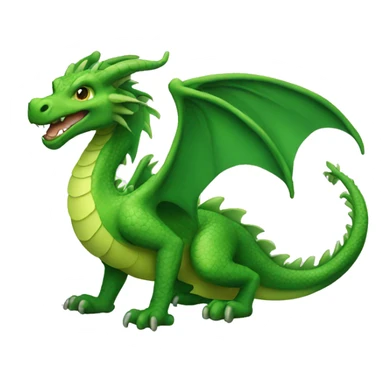 Green dragon sticker