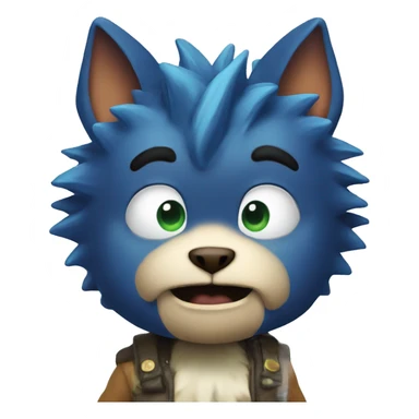 Blue start from king of tokyo. sticker