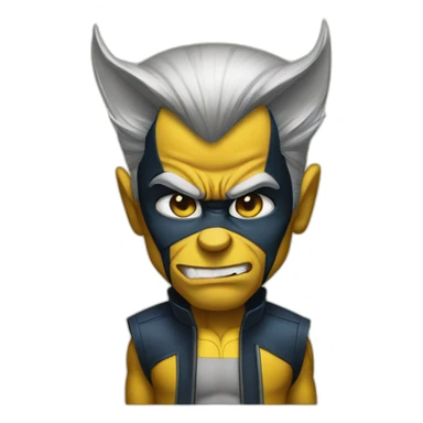 Barack Obama dressed as Wolverine sticker