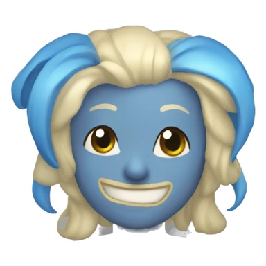 Cohete especial azul sticker