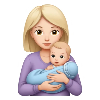 mae com recem nascido sticker