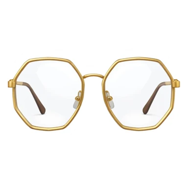 hexagon glasses sticker