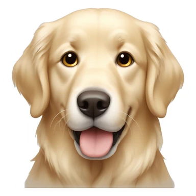 Cream colored golden retriever named Buddy sticker