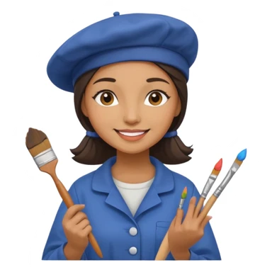 Street Painter woman sticker