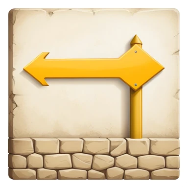 yellow arrow sign on wall, Camino de Santiago pilgrimage marker sticker