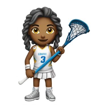 Lacrosse girl sticker