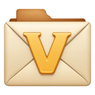 Letter Cream-colored sticker