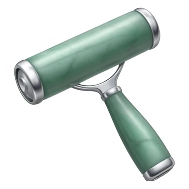 silver guasha and silver jade roller sticker