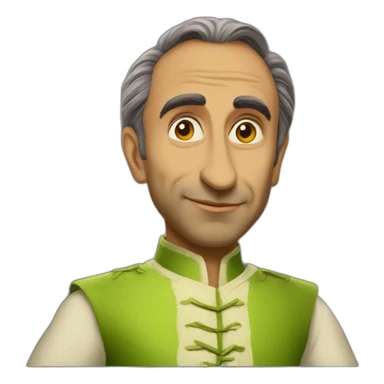 Éric zemmour in shrek costume sticker
