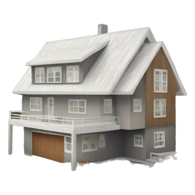 modern scandinavian house sticker