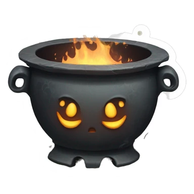 Witch cauldron gothic vintage  sticker