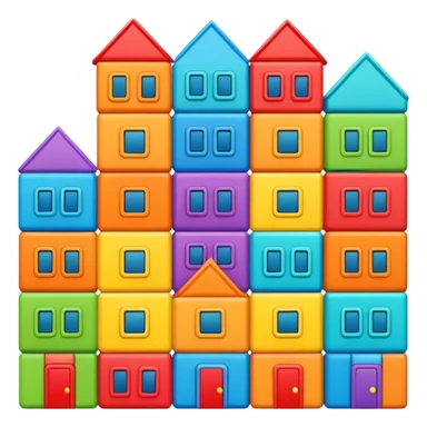 Toy Block Homes sticker