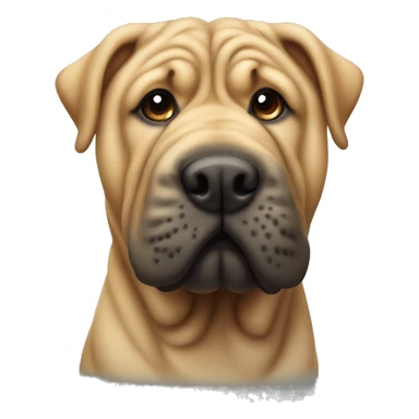 Shar pei dog sticker