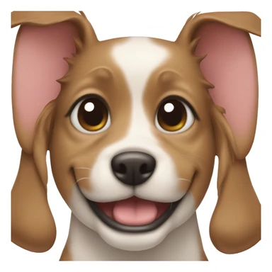 adorable dog showing teeth cleft pallet sticker