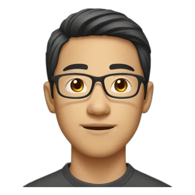 young-asian-man-with-glasses sticker