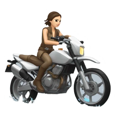 Rey montando sobre una moto de agua sticker