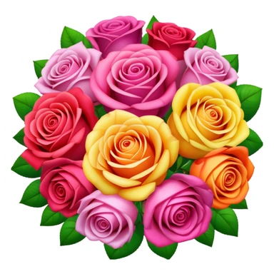 Rose boqout  sticker