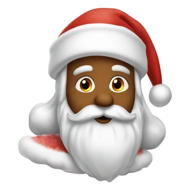Kissing Santa Claus sticker